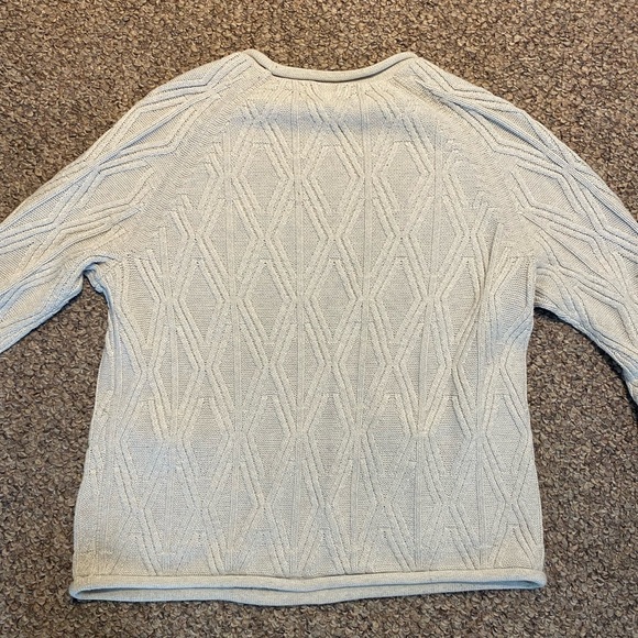 Manresa Oysterman knit Sweater White Medium - Picture 4 of 4